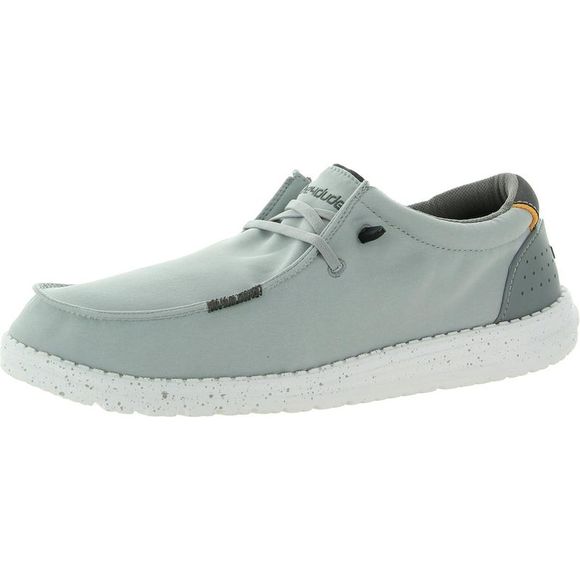 Hey Dude Shoes Hey Dude Mens Wally Adv Gray Water Resistant Slip On